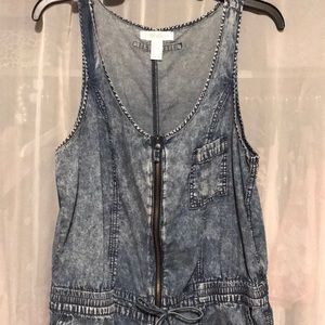 Denim Romper